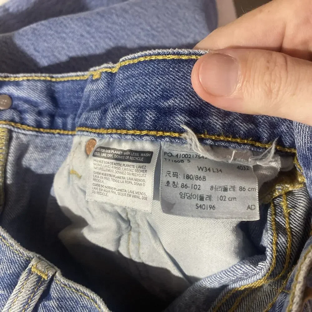Vintage 1987 501 Levi's Men's 34x34 Button Fly